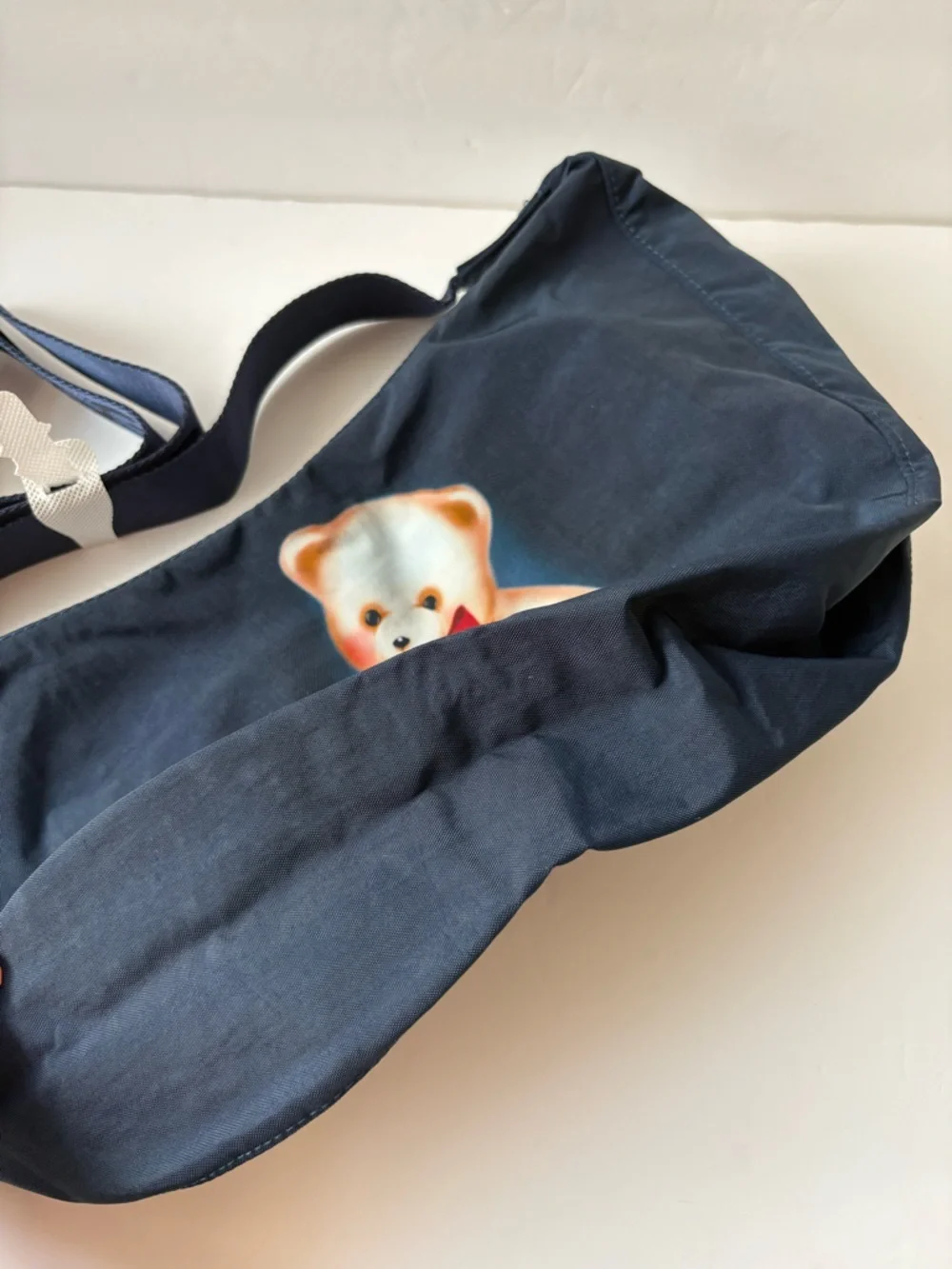 NWT BAGGU UO Exclusive Teddy Bear Medium Nylon Crescent Bag